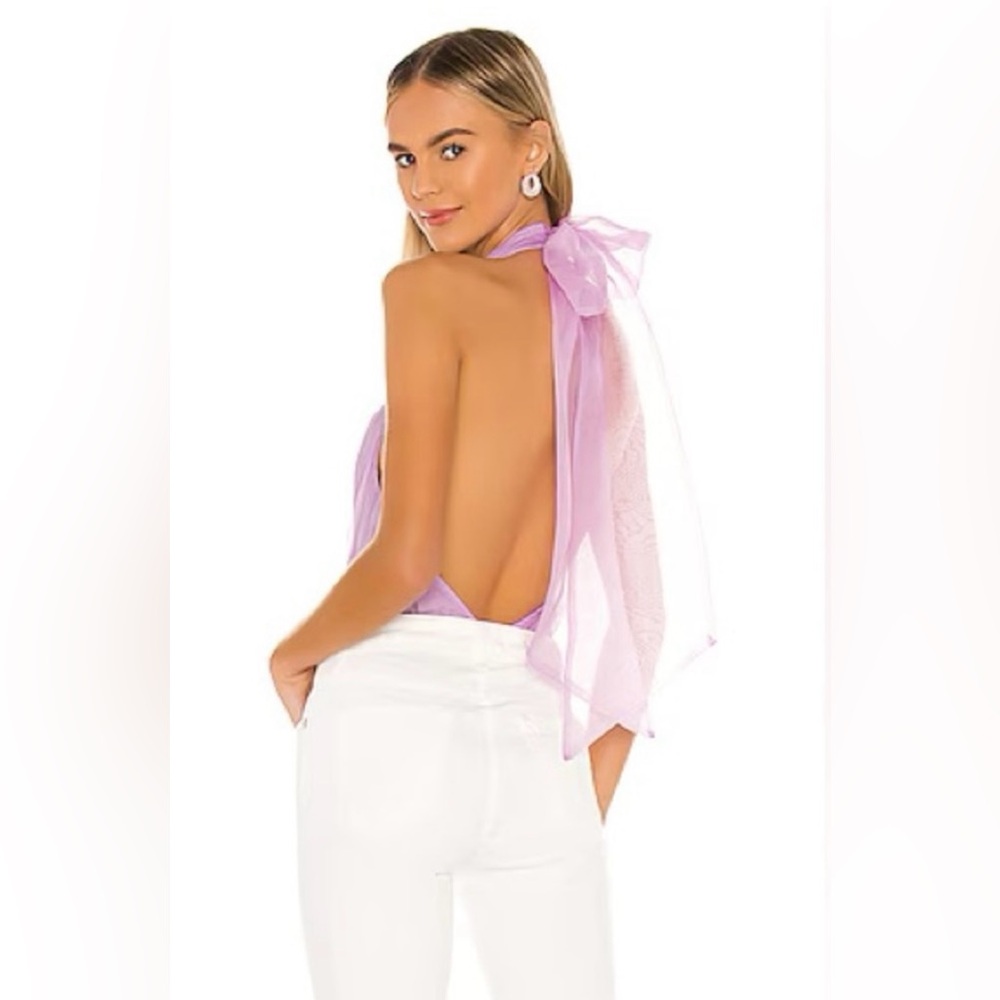 Lovers + Friends Darling Bodysuit with Bow - Small